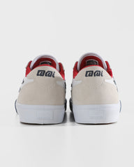 MANCHESTER  WHITE SUEDE NAVY PERF