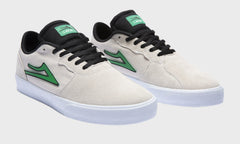 CARDIFF WHITE/BLACK SUEDE