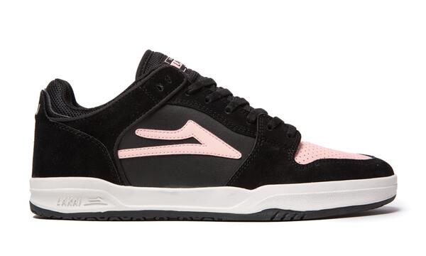 TELFORD LOW BKPKS BLACK/PINK SUEDE