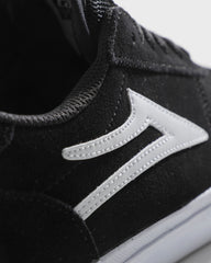 MANCHESTER  BLACK SUEDE/WHITE SOLE