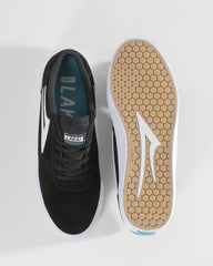 MANCHESTER  BLACK SUEDE/WHITE SOLE