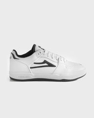 TELFORD LOW  WHITE/BLACK LEATHER