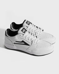 TELFORD LOW  WHITE/BLACK LEATHER
