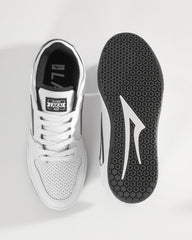 TELFORD LOW  WHITE/BLACK LEATHER