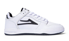 TELFORD LOW  WHITE/BLACK LEATHER